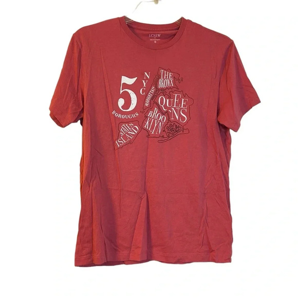 J.Crew NYC 5 Boroughs Men’s Graphic Tee - Picture 1 of 5